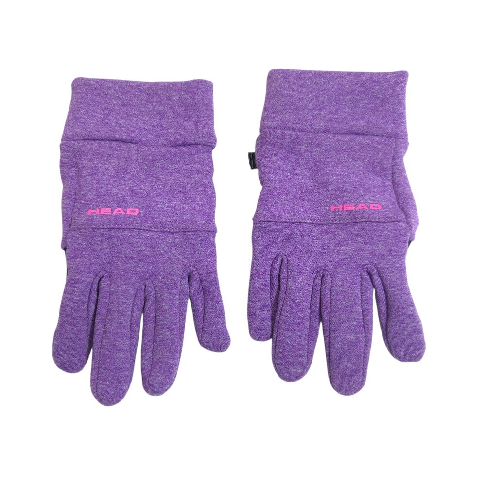 HEAD Kids Purple Winter Running Gloves Touchscreen Palms Youth Size L